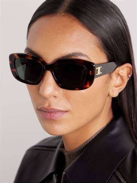 celine eyewear rectangular acetate sunglasses|celine canada website.